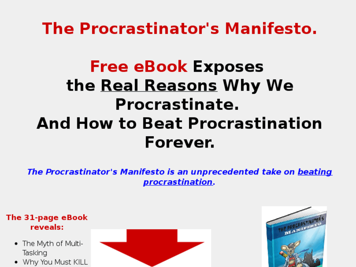 www.procrastinatorsmanifesto.com