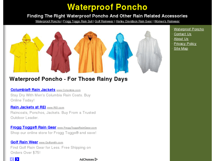 www.waterproofponcho.org