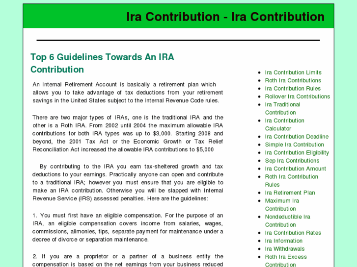 www.iracontributionsguide.com