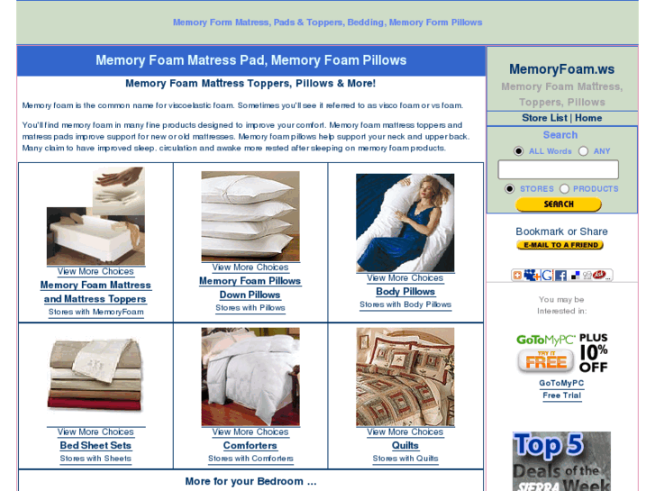 www.memoryfoam.ws