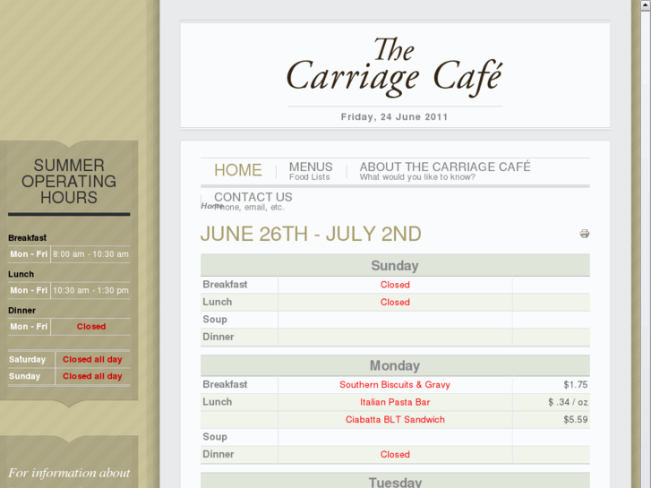 www.carriagecafe.com