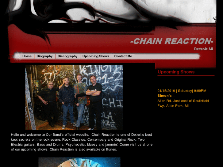 www.chainreactionband.net