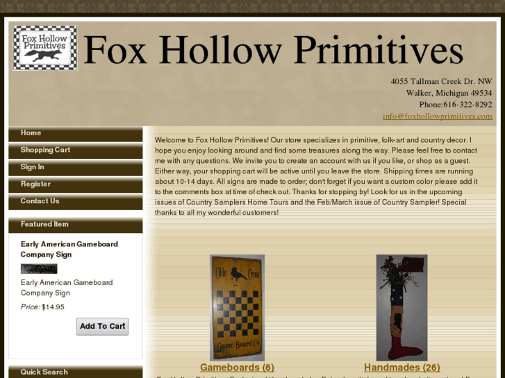 www.foxhollowprimitives.com