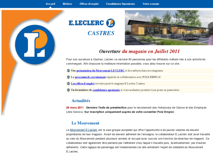 www.recrutement-leclerc-castres.com