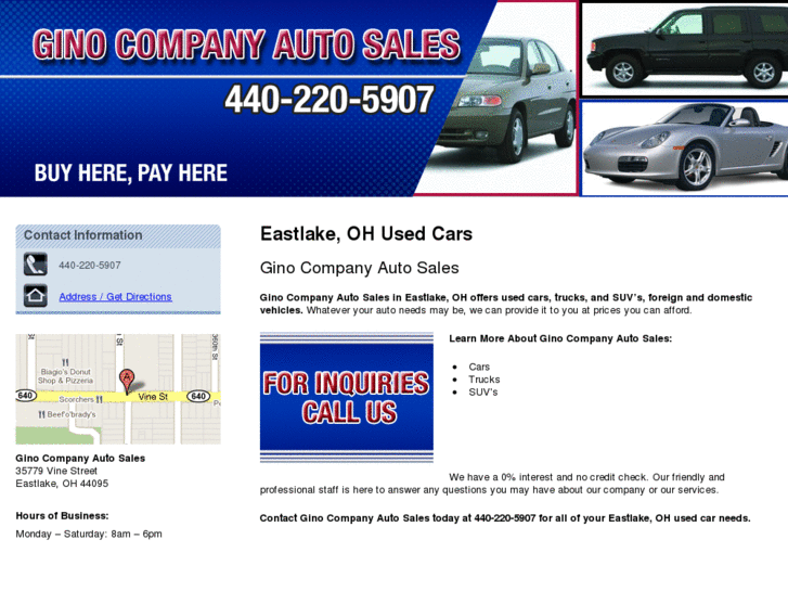 www.ginocompanyautosales.com