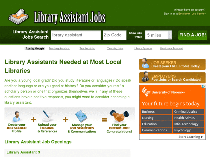 www.libraryassistantjobs.com