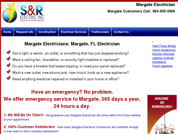 www.margatefloridaelectrician.com