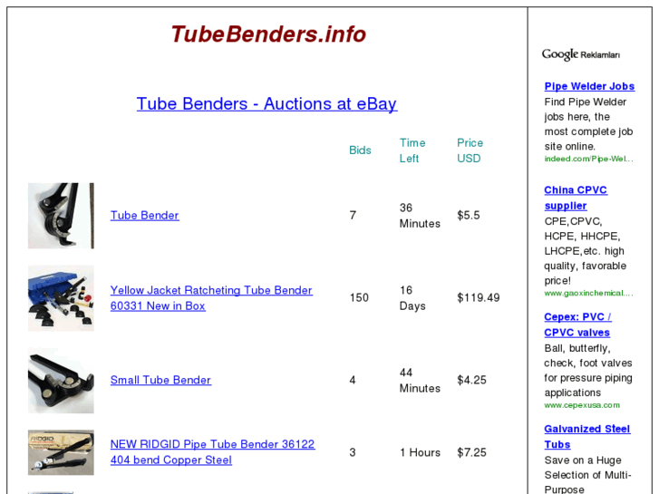 www.tubebenders.info