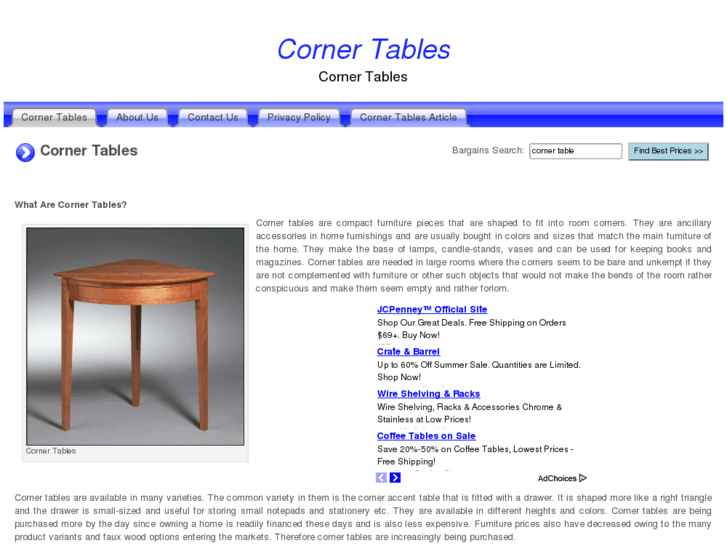 www.cornertables.org