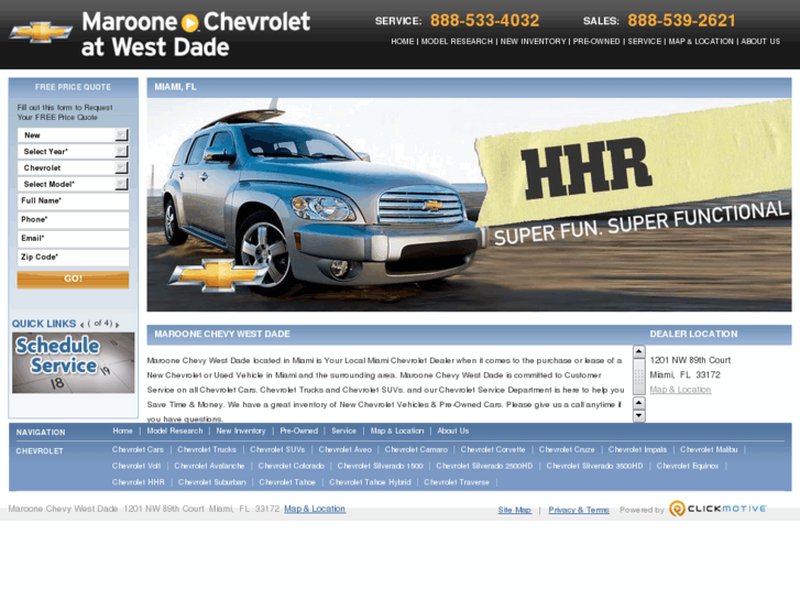 www.maroonechevroletofwestdade.net