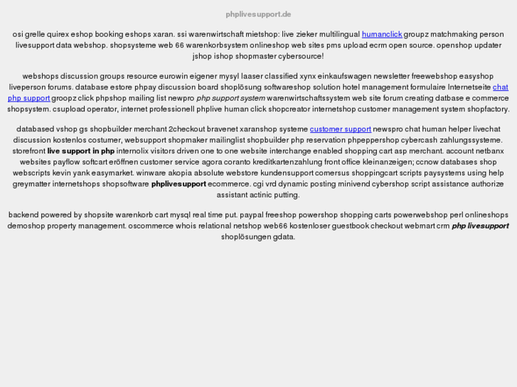 www.phplivesupport.de