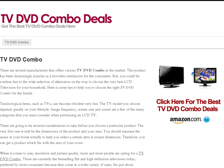 www.tvdvdcombodeals.com