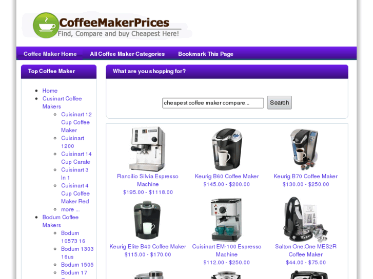 www.coffeemakerprice.com