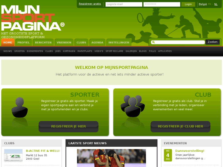 www.mijnsportpagina.be