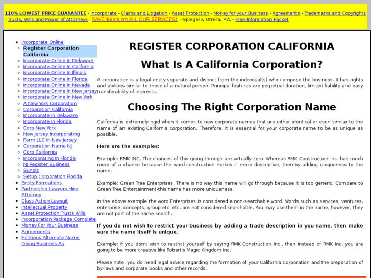 www.registercorporationcalifornia.com