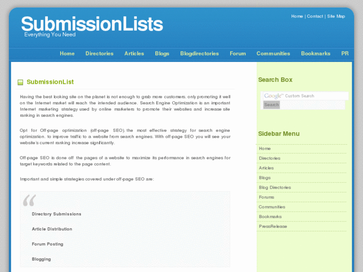 www.submissionlists.com