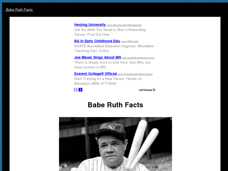 www.baberuthfacts.com