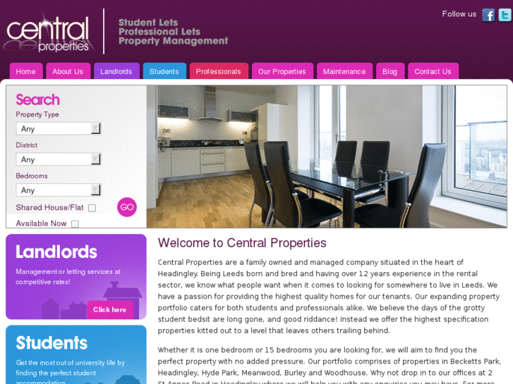 www.centralpropertiesleeds.com