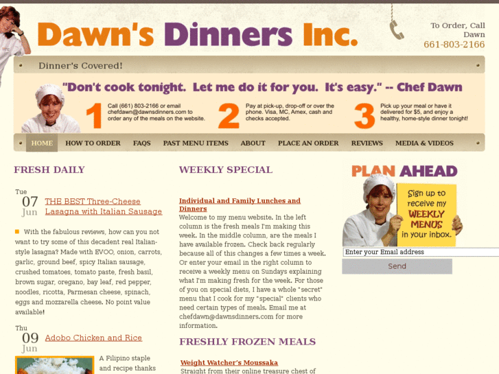 www.dawnsdinners.com