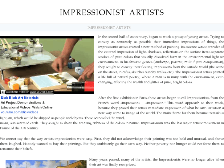 www.impressionistartists.info