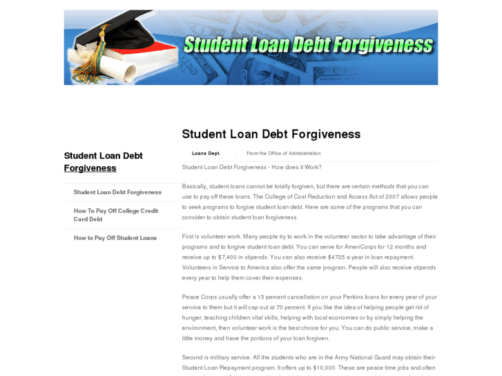 www.studentloandebtforgiveness.com