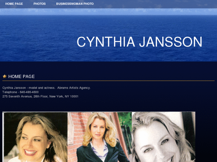 www.cynthiajansson.com