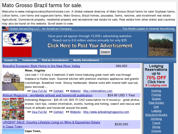 www.matogrossobrazilfarmsforsale.com