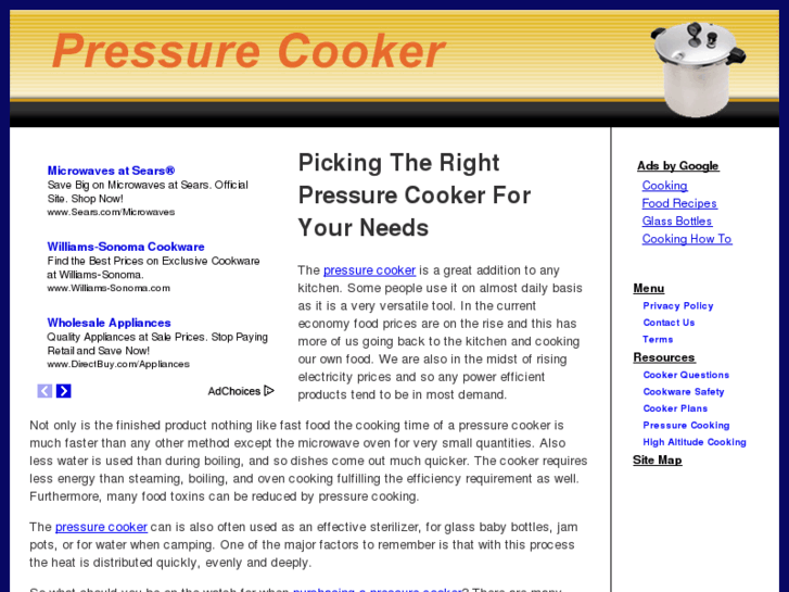 www.pressure-cooker.org