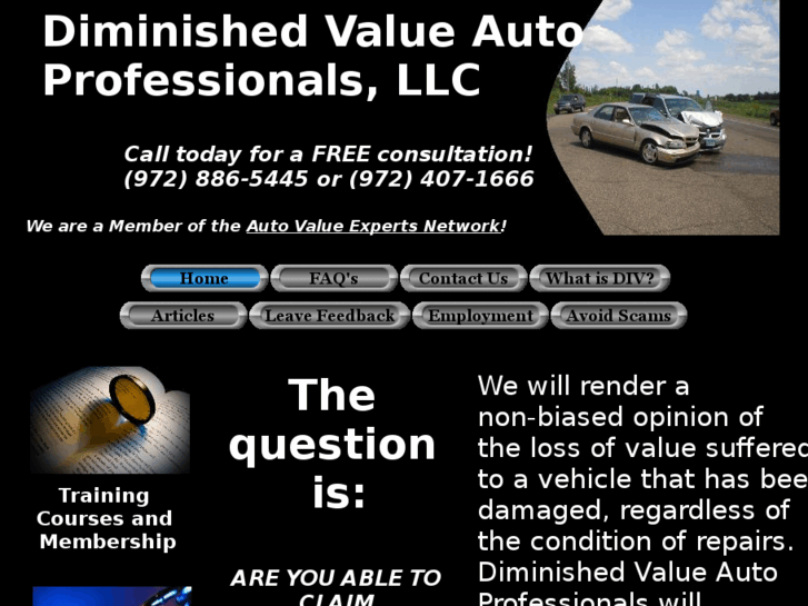 www.diminishedvalueautoprofessionals.com