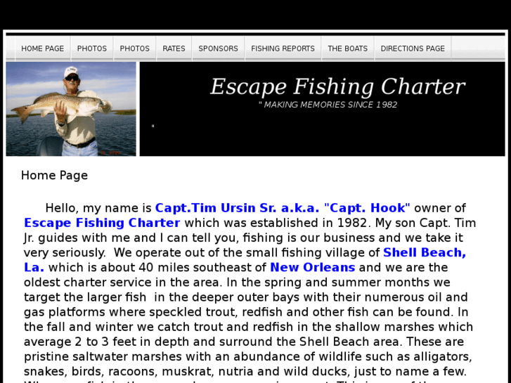 www.escapefishingcharter.com