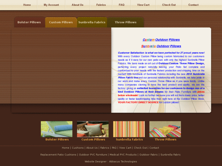 www.outdoorpillowstore.com