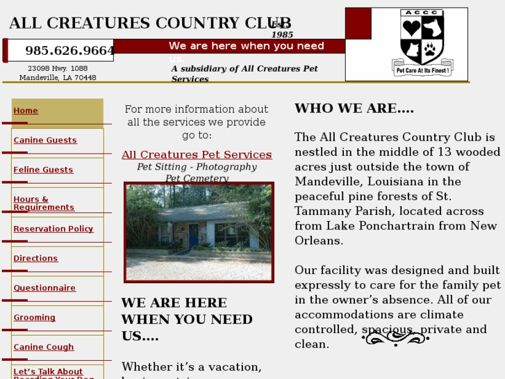 www.allcreaturescountryclub.com