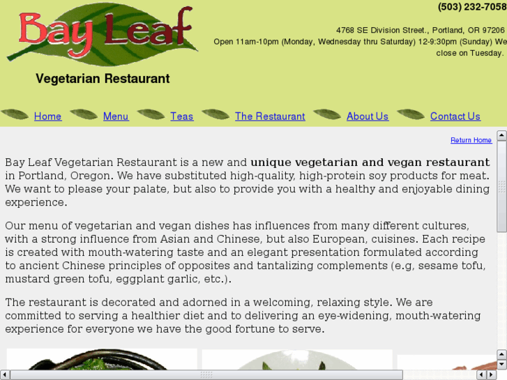 www.bayleafvegetarian.com