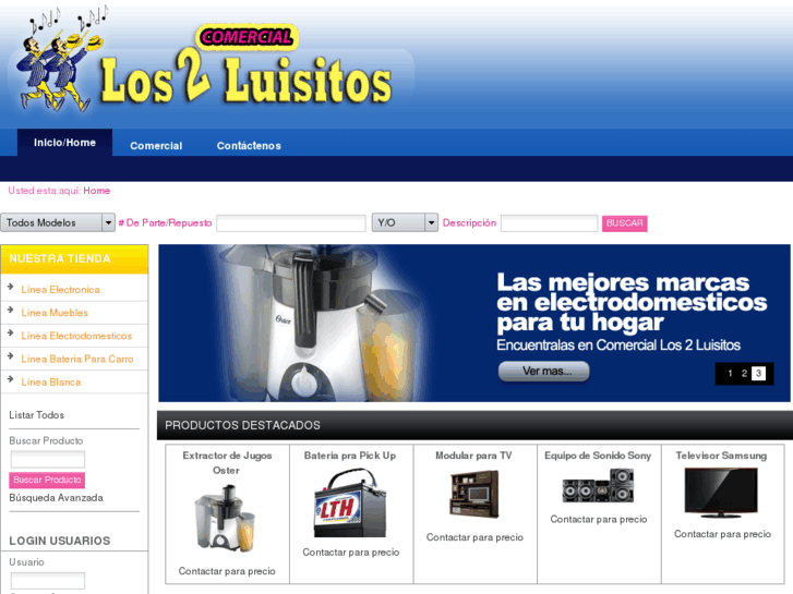 www.comerciallos2luisitos.com