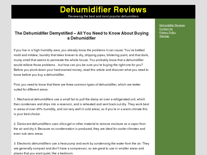 www.dehumidifierreviews.org