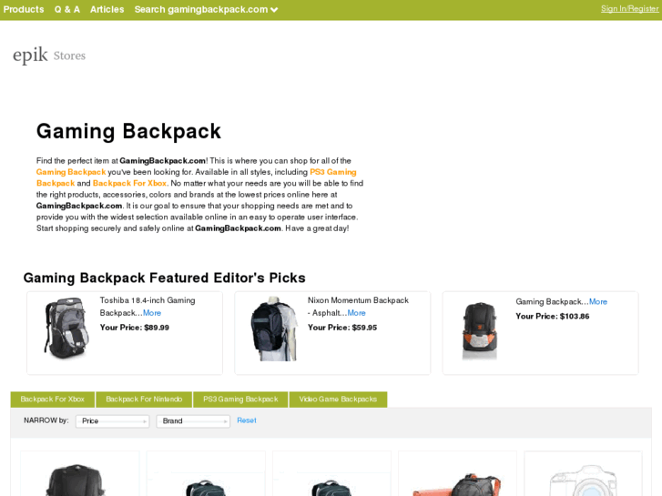 www.gamingbackpack.com