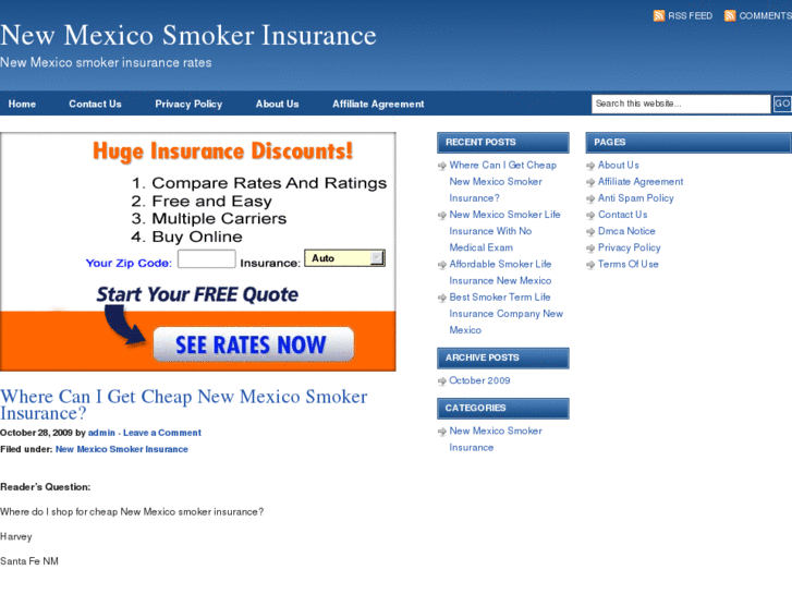 www.newmexicosmokerinsurance.com