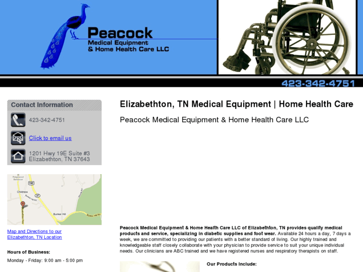 www.peacockmedicalequipment.com