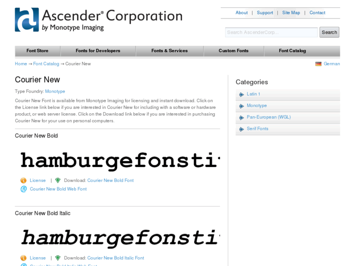 www.courierfonts.com