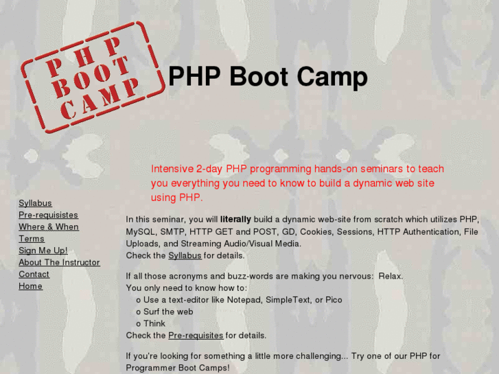 www.phpbootcamp.com