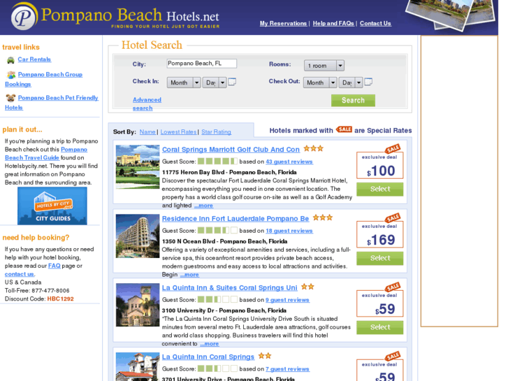 www.pompanobeachhotels.net