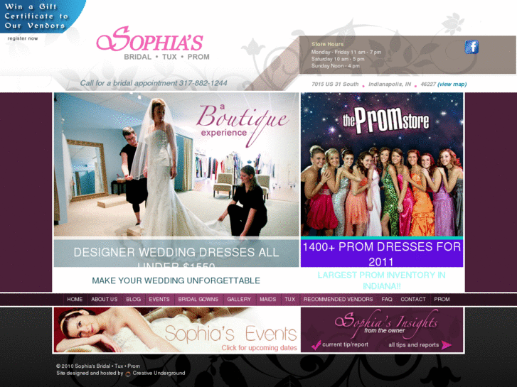 www.sophiasbridalandtux.com