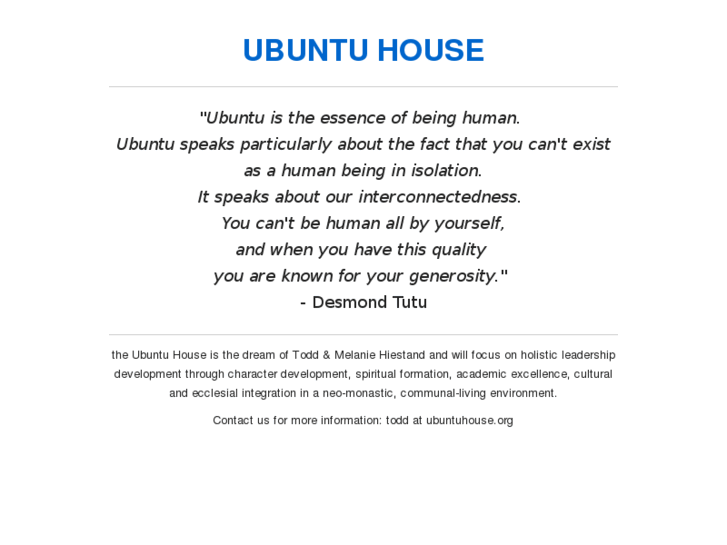 www.ubuntuhouse.org