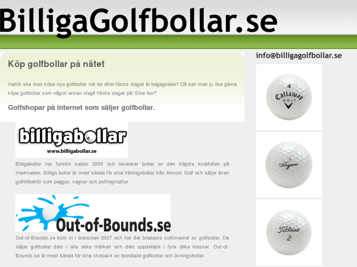 www.billigagolfbollar.se