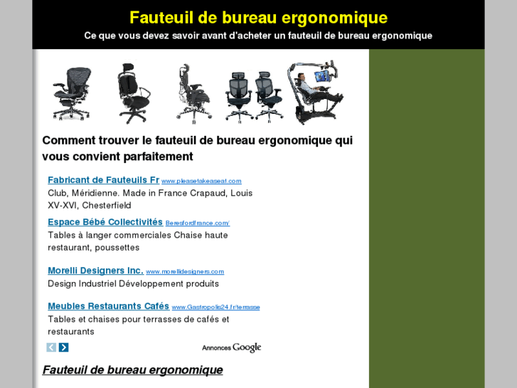 www.fauteuildebureauergonomique.com