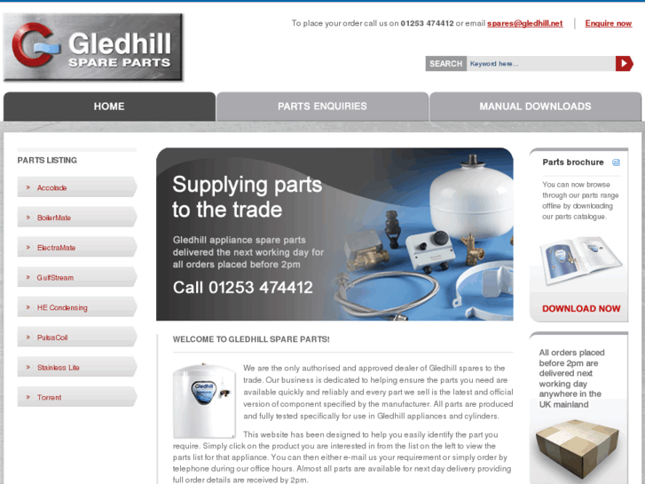 www.gledhill-spares.net