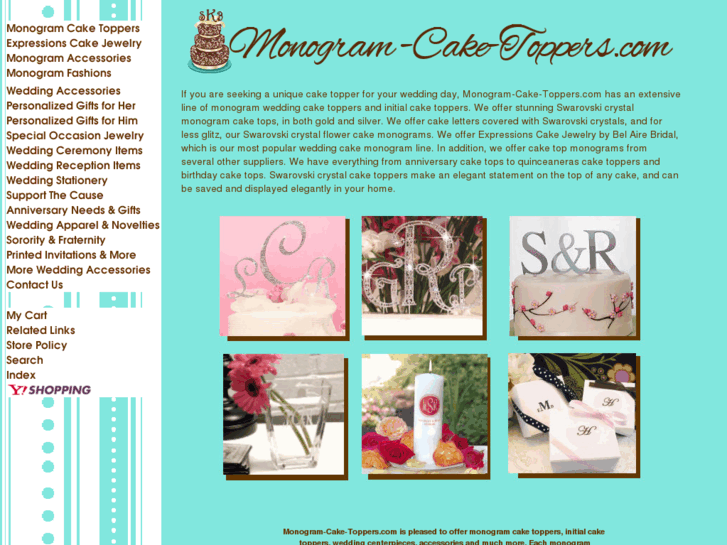 www.monogram-cake-toppers.com