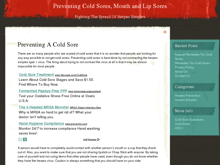 www.preventingcoldsores.com