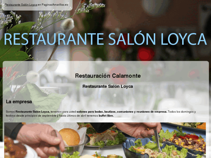 www.restaurantesalonloyca.es