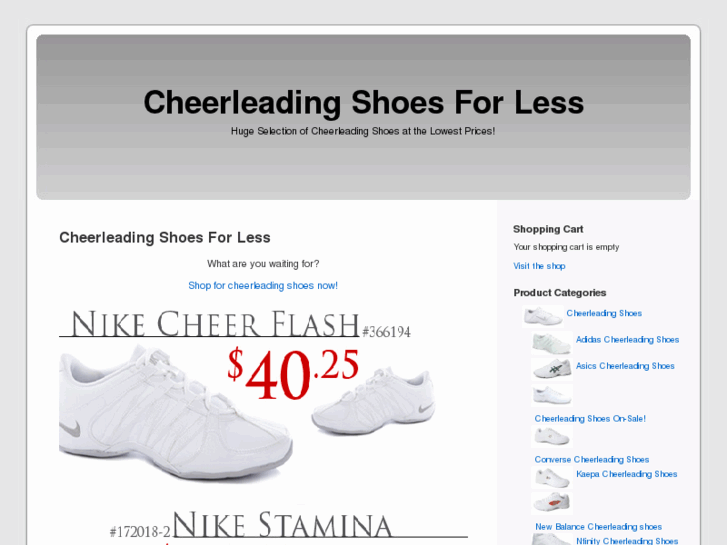 www.cheerleading-shoes-forless.com